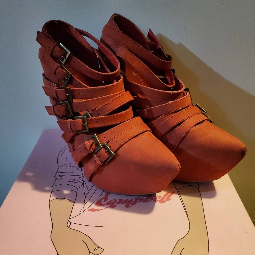 Jeffrey Campbell brick zip-2 wedge